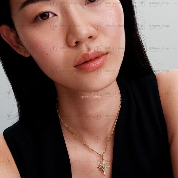 Pandora Sparkling North Star Dangle Charm - Picture 2 of 2